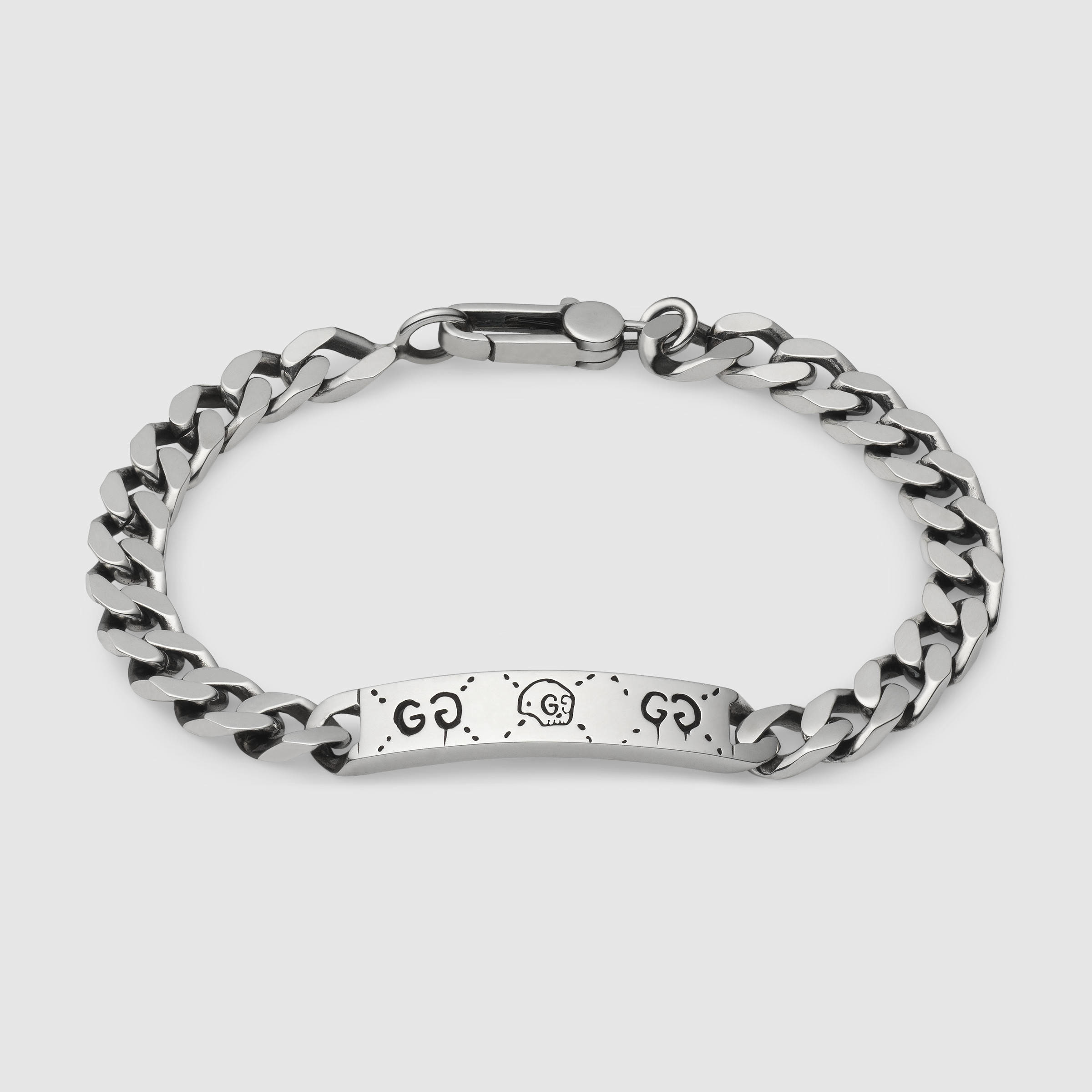 Gucci Ghost Chain Bracelet In Silver in Metallic for Men Lyst